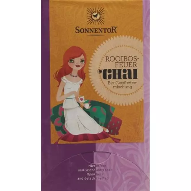 SONNENTOR CHAI ROOIBOSFEUER TE SONNENTOR CHAI ROOIBOSFEUER TE