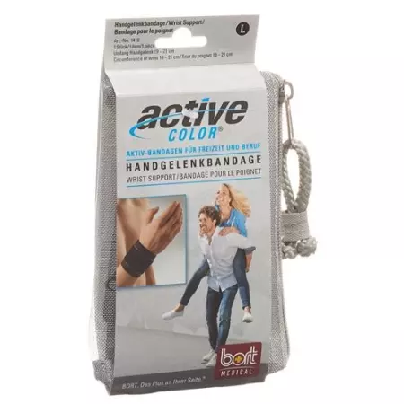 Bort Aktive Color Handgelenkbandage размер L +19см Schwarz Bort Aktive Color Handgelenkbandage размер L +19см Schwarz