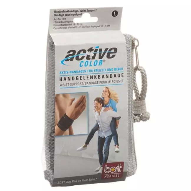 Bort Aktive Color Handgelenkbandage размер L +19см Schwarz Bort Aktive Color Handgelenkbandage размер L +19см Schwarz