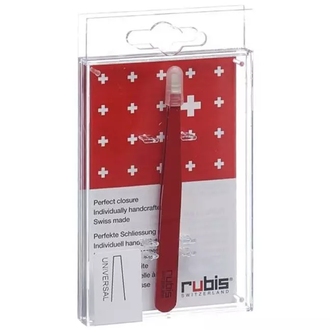 RUBIS PINZ GERADE ROT INOX RUBIS PINZ GERADE ROT INOX
