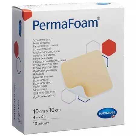 Perma Foam Schaumverband 10x10см 10 штук Perma Foam Schaumverband 10x10см 10 штук