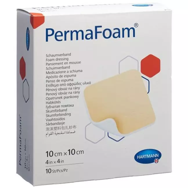 Perma Foam Schaumverband 10x10см 10 штук Perma Foam Schaumverband 10x10см 10 штук