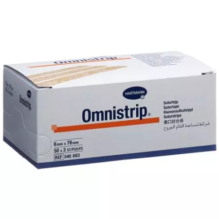 Ленты для зашивания ран OMNISTRIP 6х76мм 150 шт. Ленты для зашивания ран OMNISTRIP 6х76мм 150 шт.