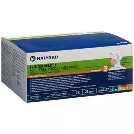 HALYARD SHIELD MASK FOG FREE HALYARD SHIELD MASK FOG FREE