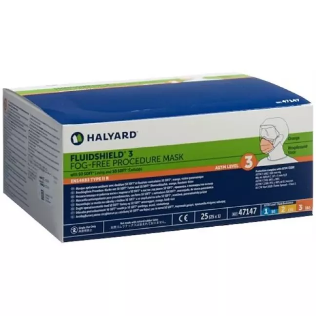 HALYARD SHIELD MASK FOG FREE HALYARD SHIELD MASK FOG FREE