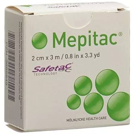 Mepitac Safetac Fixierverband 2смx3m Silikon Mepitac Safetac Fixierverband 2смx3m Silikon