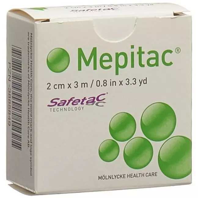 Mepitac Safetac Fixierverband 2смx3m Silikon Mepitac Safetac Fixierverband 2смx3m Silikon