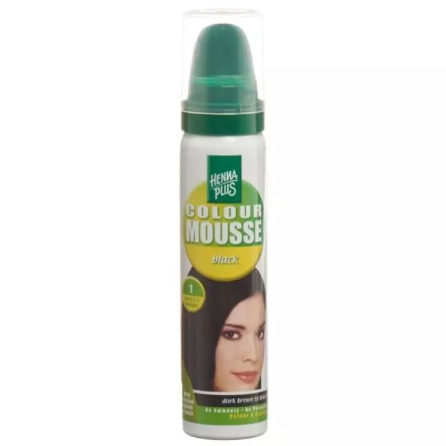 Henna Plus Colour Mousse Schwarz 1 75мл Henna Plus Colour Mousse Schwarz 1 75мл