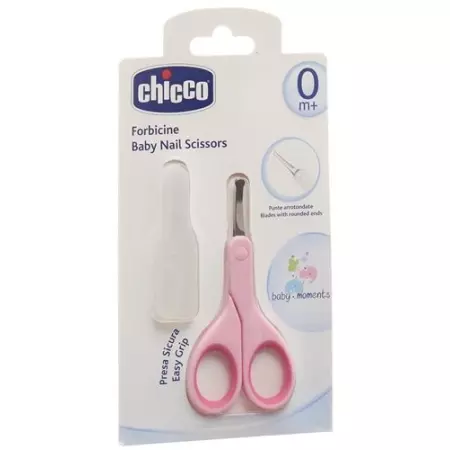 Chicco Babyschere mit Schutzkappe Rosa Chicco Babyschere mit Schutzkappe Rosa