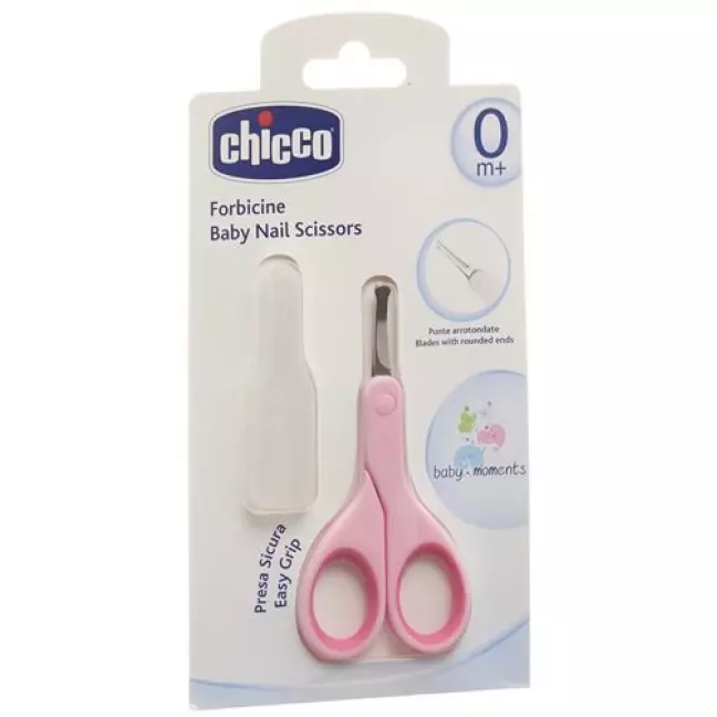 Chicco Babyschere mit Schutzkappe Rosa Chicco Babyschere mit Schutzkappe Rosa