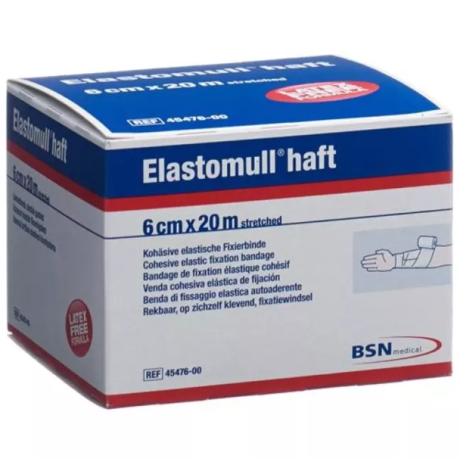 Elastomull Haft марлевый бинт Weiss 20мX6см рулон Elastomull Haft марлевый бинт Weiss 20мX6см рулон
