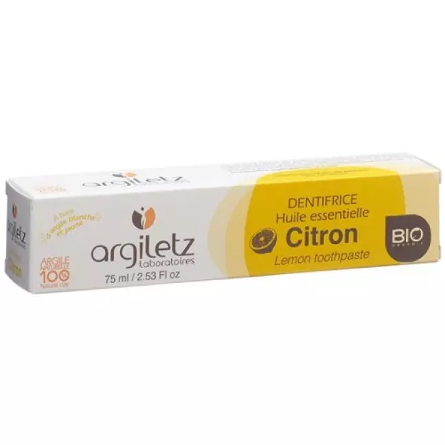 Argiletz Zahnpasta Zitrone Bio 75мл Argiletz Zahnpasta Zitrone Bio 75мл