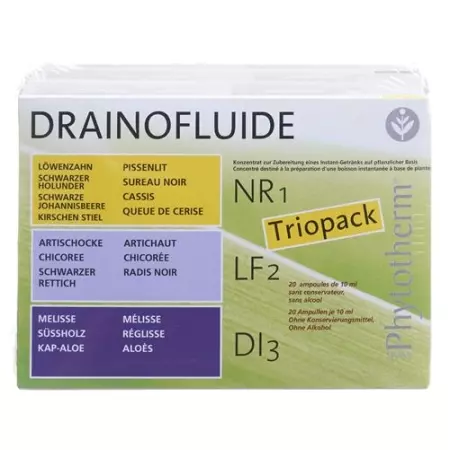 Drainofluide Pack Ass Nr 1 Lf 2 Di 3 60x 10мл Drainofluide Pack Ass Nr 1 Lf 2 Di 3 60x 10мл