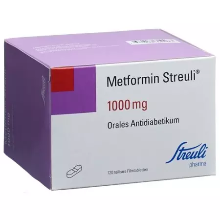 Metformin Streuli 1000 mg 120 filmtablets Metformin Streuli 1000 mg 120 filmtablets