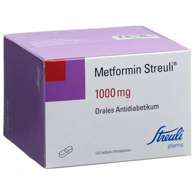 Metformin Streuli 1000 mg 120 filmtablets Metformin Streuli 1000 mg 120 filmtablets