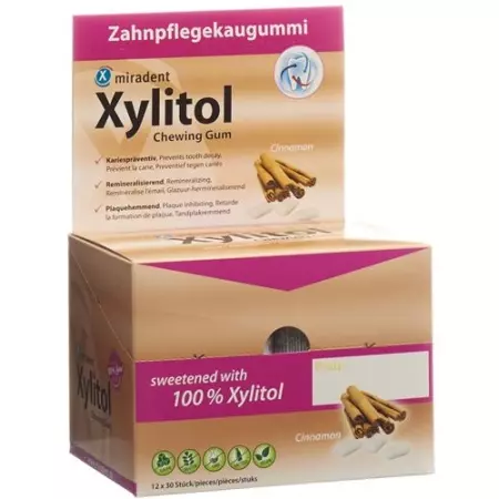 MIRADENT XYLIT KAUGUM ZIMT MIRADENT XYLIT KAUGUM ZIMT