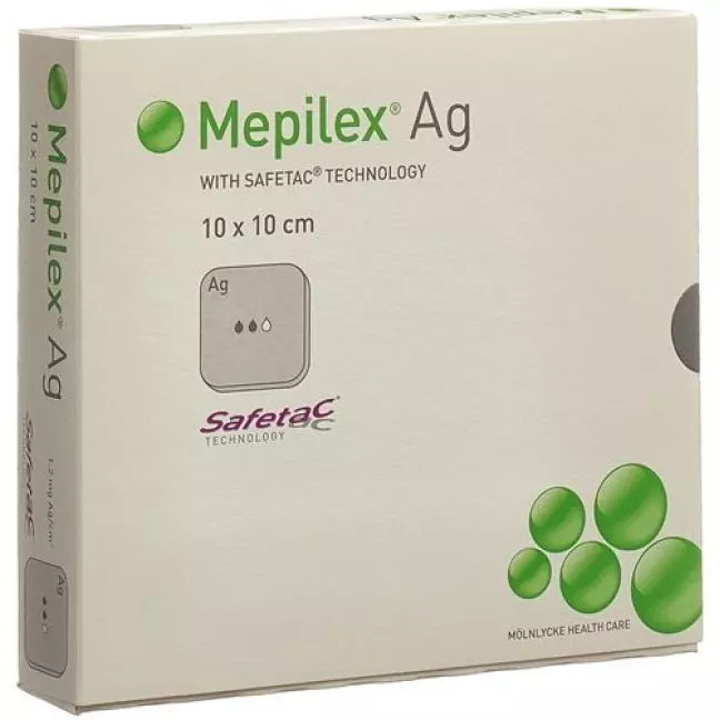 Mepilex Ag Schaumverband Safetac 10x10см Sil 5 штук Mepilex Ag Schaumverband Safetac 10x10см Sil 5 штук