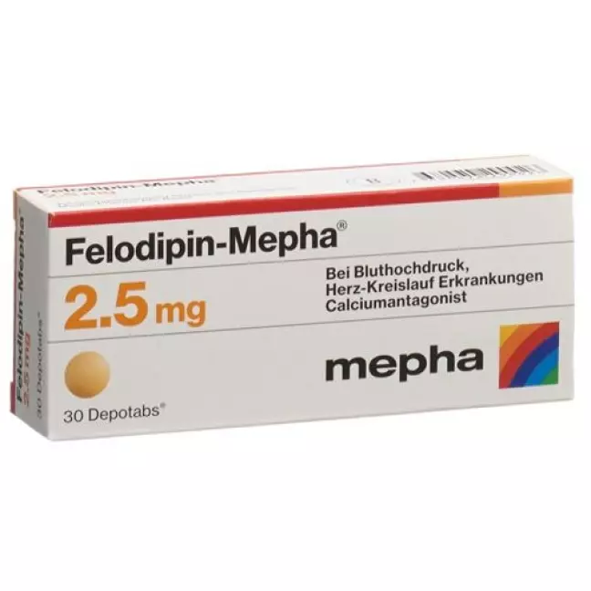 Felodipin Mepha 2.5 mg 30 Depotabs Felodipin Mepha 2.5 mg 30 Depotabs