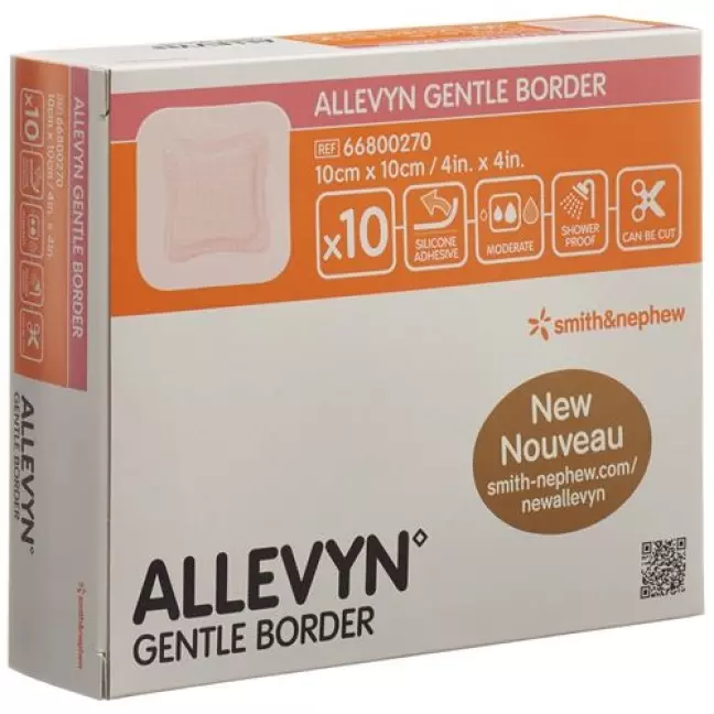 Allevyn Gentle Border повязка для ран 10x10см 10 штук Allevyn Gentle Border повязка для ран 10x10см 10 штук