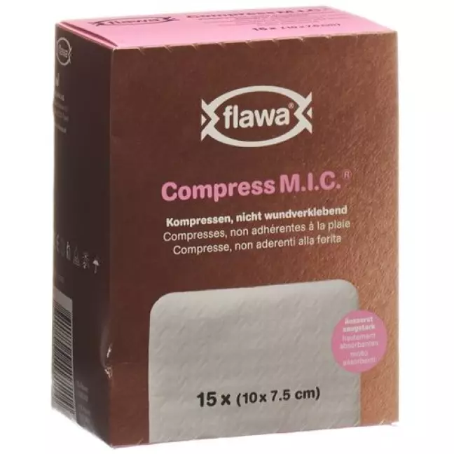 Flawa Compress M.I.C Kompresse 7.5x10см 15 штук Flawa Compress M.I.C Kompresse 7.5x10см 15 штук