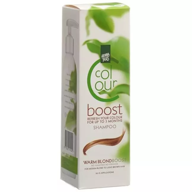 Henna Plus Colour Boost шампунь Warm Blond 200мл Henna Plus Colour Boost шампунь Warm Blond 200мл