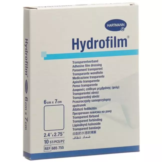 Hydrofilm Wundverband Film 6x7см Transparent 10 штук Hydrofilm Wundverband Film 6x7см Transparent 10 штук