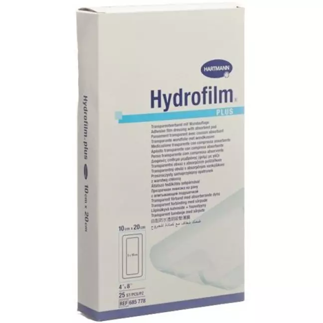 Hydrofilm Plus Wundverband Film 10x20см Steril 25 штук Hydrofilm Plus Wundverband Film 10x20см Steril 25 штук