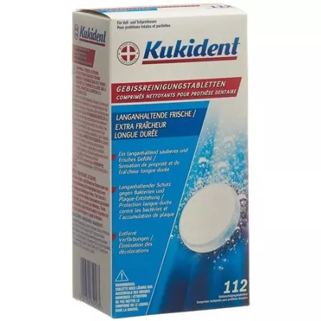 Kukident Reinigungs-Tabs Langanhaltende Frische 112 штук Kukident Reinigungs-Tabs Langanhaltende Frische 112 штук