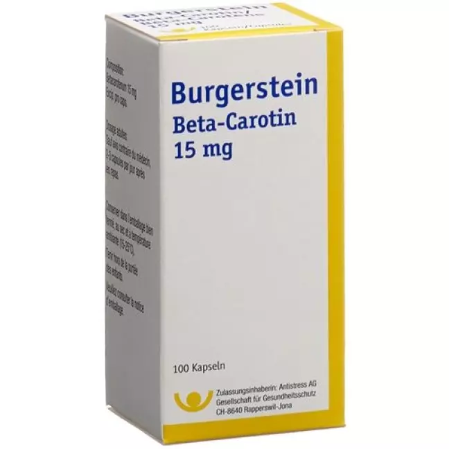 Burgerstein Beta Carotin 15 mg 100 Kaps Burgerstein Beta Carotin 15 mg 100 Kaps
