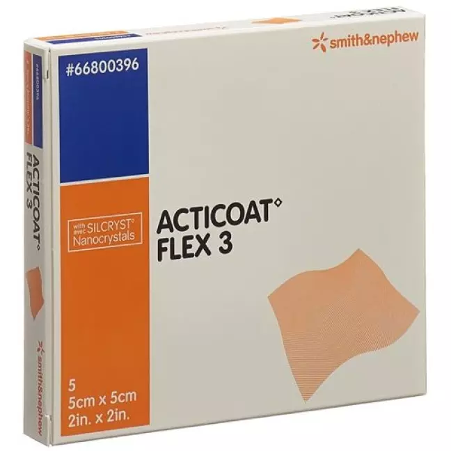 Acticoat Flex 3 повязка для ран 5x5см 5 штук Acticoat Flex 3 повязка для ран 5x5см 5 штук