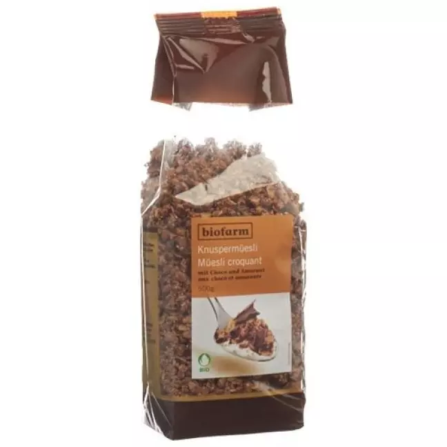 Biofarm Knusper Muesli Amaranth Choco Knos 500г Biofarm Knusper Muesli Amaranth Choco Knos 500г