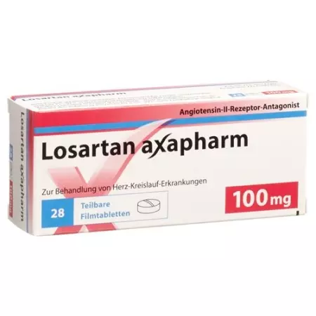 Losartan Axapharm 100 mg 98 filmtablets Losartan Axapharm 100 mg 98 filmtablets