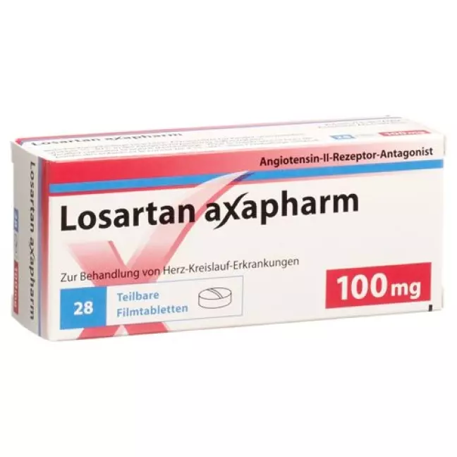 Losartan Axapharm 100 mg 98 filmtablets Losartan Axapharm 100 mg 98 filmtablets