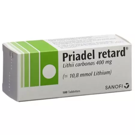 Priadel 400 mg 100 Retard tablets Priadel 400 mg 100 Retard tablets