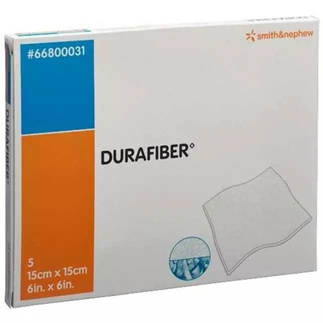 DURAFIBER WUNDAUFLAGE 15X15CM DURAFIBER WUNDAUFLAGE 15X15CM