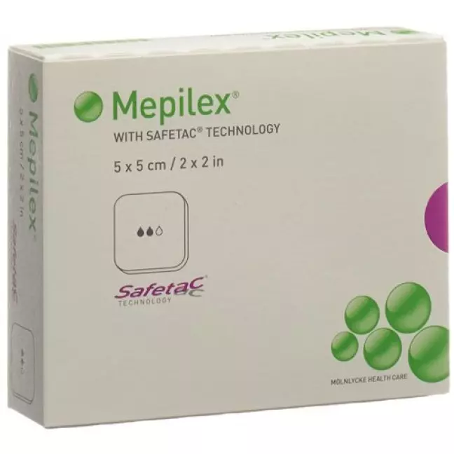 Mepilex Schaumverband Safetac 5x5см Silik 5 штук Mepilex Schaumverband Safetac 5x5см Silik 5 штук