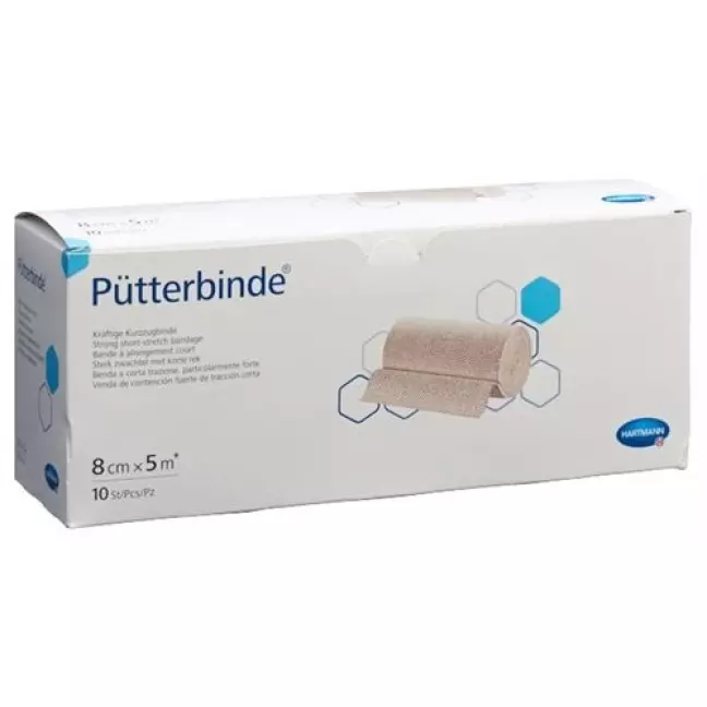 Puetter бинт 8смx5m 10 штук Puetter бинт 8смx5m 10 штук