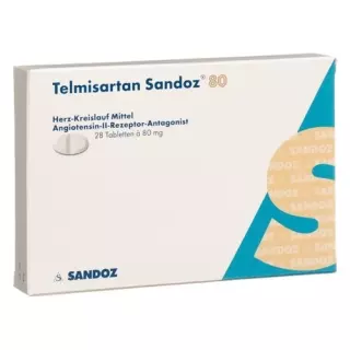 Телмисартан Сандоз 80 мг 28 таблеток