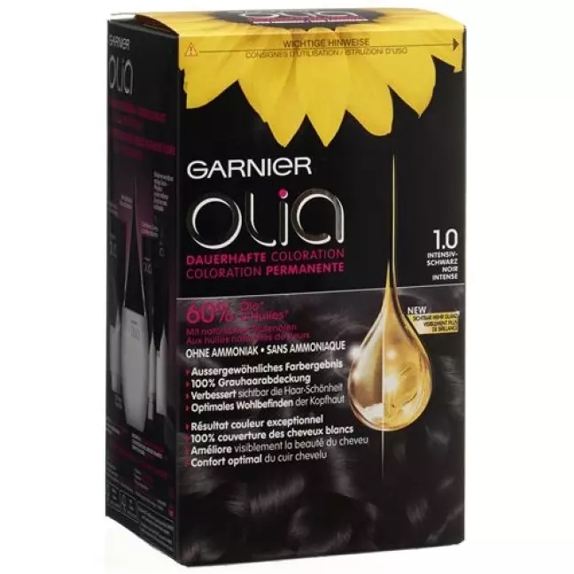 Olia Haarfarbe 1.0 Intensiv Schwarz Olia Haarfarbe 1.0 Intensiv Schwarz
