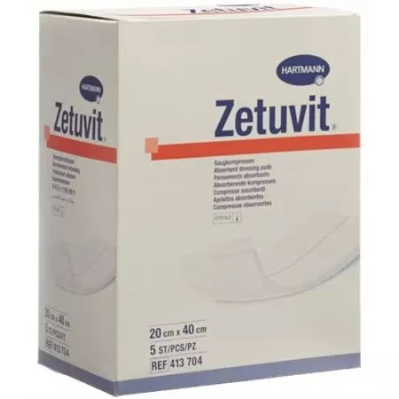 Zetuvit Absorptionsverband 20x40см Steril 5 штук Zetuvit Absorptionsverband 20x40см Steril 5 штук