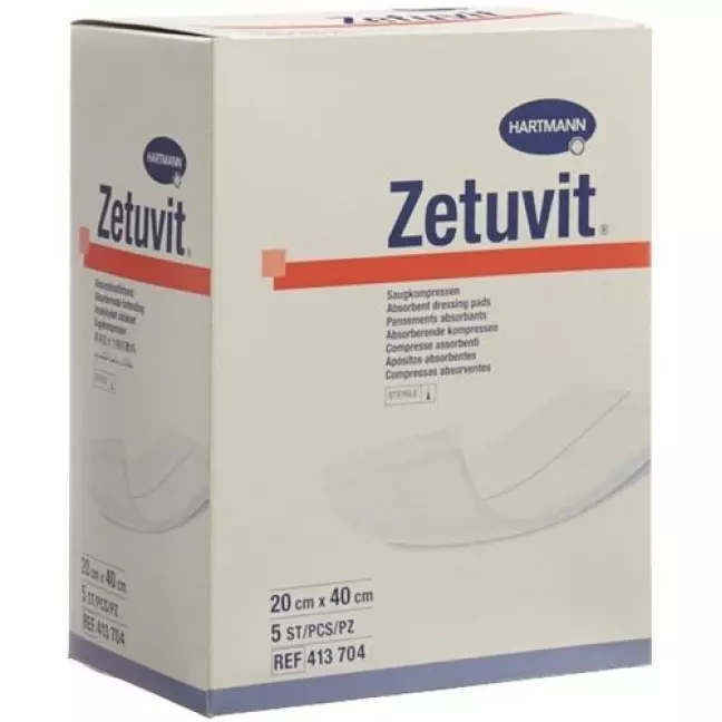 Zetuvit Absorptionsverband 20x40см Steril 5 штук Zetuvit Absorptionsverband 20x40см Steril 5 штук
