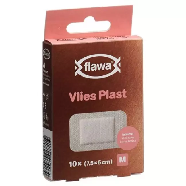 Flawa Vlies Plast Grosse M 7.5x5см 10 штук Flawa Vlies Plast Grosse M 7.5x5см 10 штук
