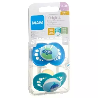 MAM Original Nuggi Latex 16 bis для 36-месячных 2 штуки