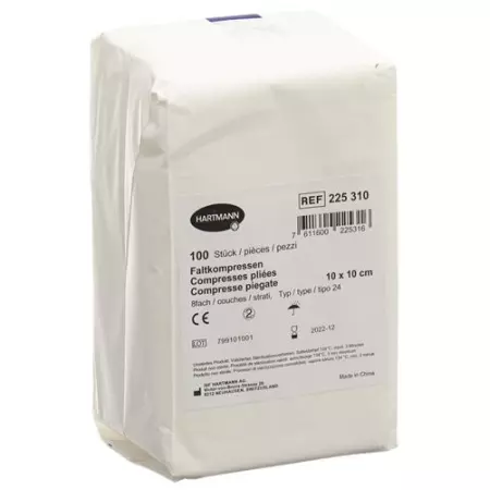 IVF Faltkompressen Typ 24 10x10см 8-fach 100 штук IVF Faltkompressen Typ 24 10x10см 8-fach 100 штук