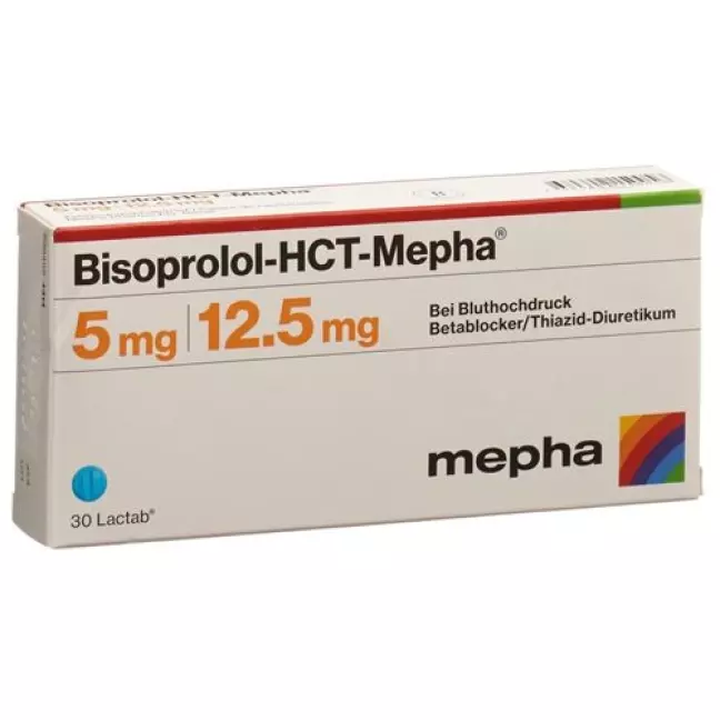 Bisoprolol HCT Mepha 5/12.5 mg 100 Lactabs Bisoprolol HCT Mepha 5/12.5 mg 100 Lactabs