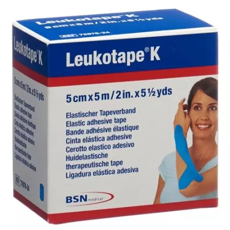 Leukotape K пластырейband 5мX5см Hellblau 5 штук Leukotape K пластырейband 5мX5см Hellblau 5 штук