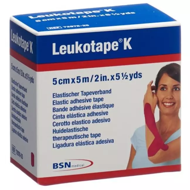 Leukotape K пластырейband 5мX5см Pink Leukotape K пластырейband 5мX5см Pink