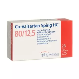 КО Валсартан Спириг 80/12.5 28 таблеток покрытых оболочкой 