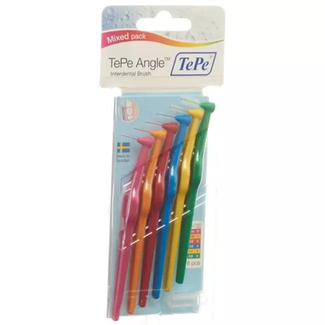 TePe Angle Interdentalbursten Mixed Pack 6 штук TePe Angle Interdentalbursten Mixed Pack 6 штук