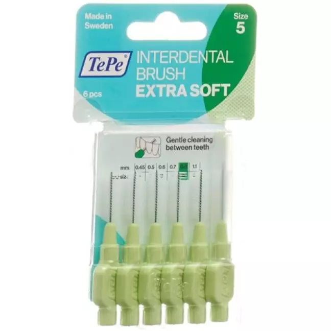 TePe Interdentalbursten X-soft 0.8мм 6 штук TePe Interdentalbursten X-soft 0.8мм 6 штук